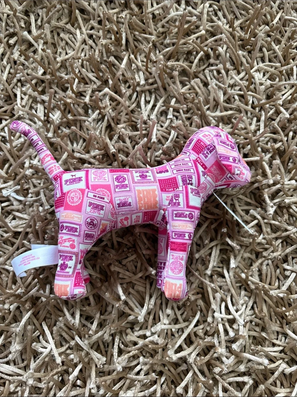 PINK Victorias Secret plush dog